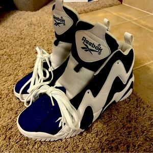 Reebok Kamikaze 2 Blue/White Men’s Size 12 - Pre-Owned, See Pics